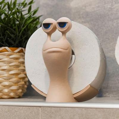 Yousheng Schnecken-Toilettenpapierhalter Freistehend Schneckenform Toilettenrollenhalter Tischplatte WC-Rollenhalter für Heim Badezimmer Dekoration