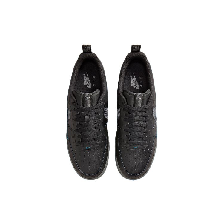 Nike Air Force 1 Carbon Fiber Weave Men Sneakers Black White Iron-Grey DR0155-002