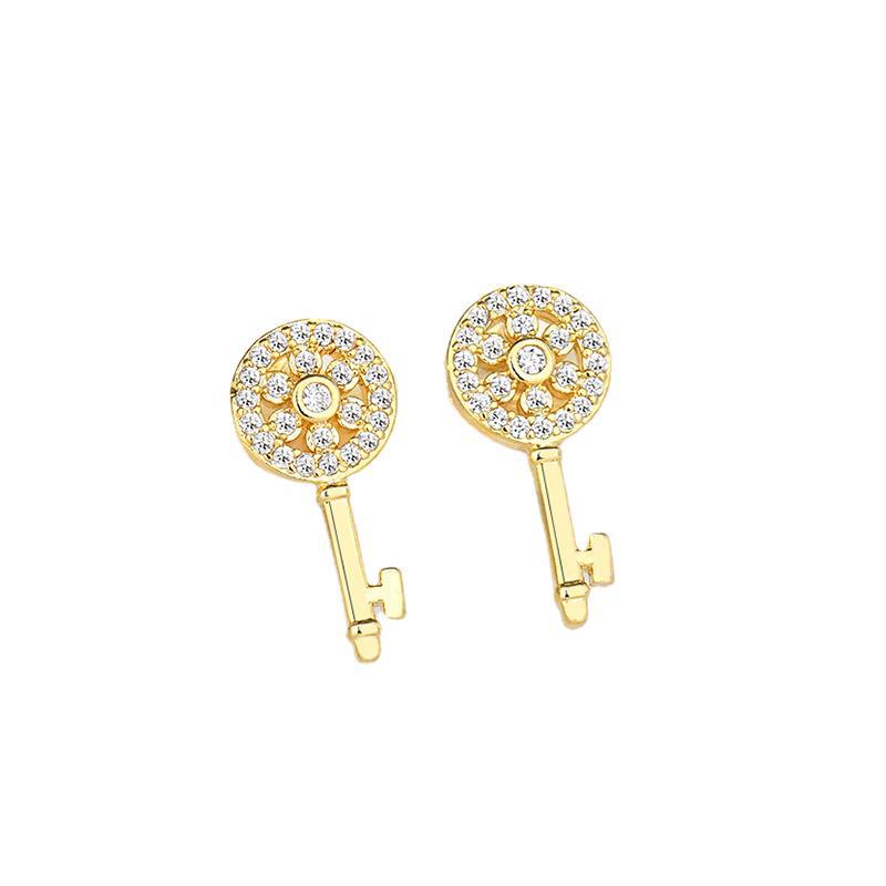 Earrings for Women Small Key Mini Earrings Sweet Style Earrings
