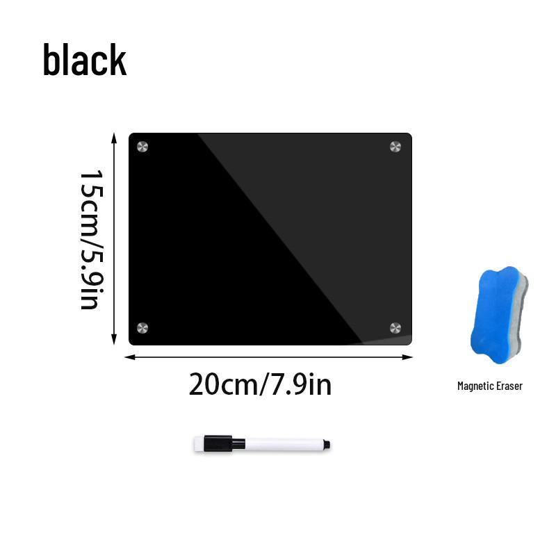 3D Magnetic Acrylic Erasable Note & Planner Board for Refrigerator