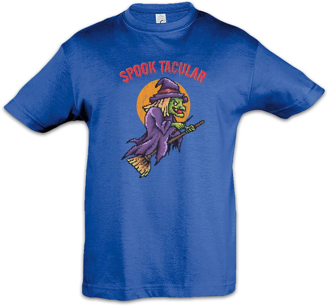 Spooktacular Kids Boys kids boys T-Shirt Gamer Nerd Fun Witch Halloween Witch On Broom 100