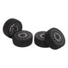 4 Pcs RC Car Tire Rubber Wheels High Wear Resistance Strong Cushioning 1Celsius10 RC On Road Tyres for