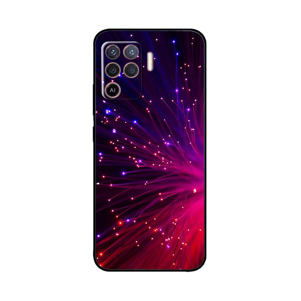 Cover per OPPO Reno 5 Lite Custodia Morbida in Silicone Fiori Bumper per OPPO Reno 5 F oppoA94 4G Custodie Reno 5 Lite Custodie per Telefono