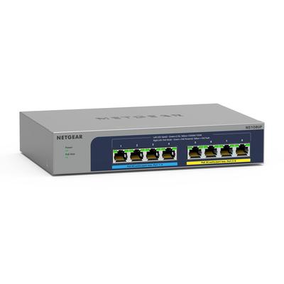 Netgear Hub przełączający Giga 8 portów Ultra60 cichy bez wentylatora MS108UP dla firm 2.5 PoE++ (PoE++x4/PoE+x4 230 W)