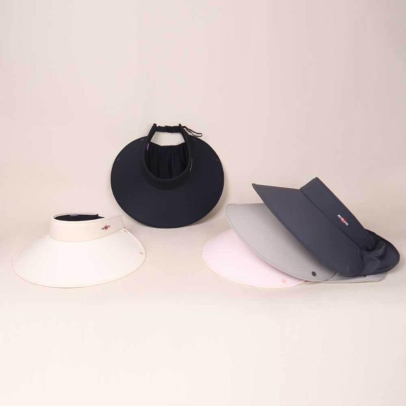 Hat women's summer new outdoor empty top hat ice silk UV protection sun hat large brim sun protection hat women