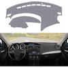 Dashboard Dash Cover Mat Carpet Compatible With 2010-2013 Mazda 3 Sedan/Hatchback/MazdaSpeed 3(Grey)