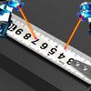 Stainless Steel Measuring Tape Hollow Tape Measure for Industry Home Rustproof Metric Ruler with Double Lock and Clip