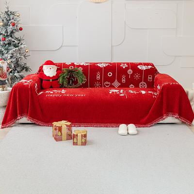 Chenille Non-Slip Sofa Cover Towel Cute Festive Cartoon One-Piece All-Inclusive Universal Sofa Cover Full Cover Blanket