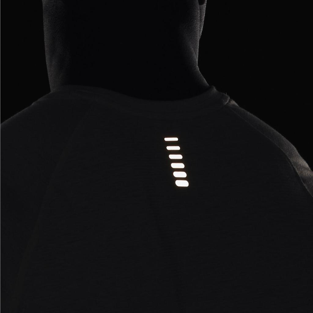 Under Armour Solid Logo Embroidered Crew Neck Sports T-Shirt Men Tops Grey 1361469-592