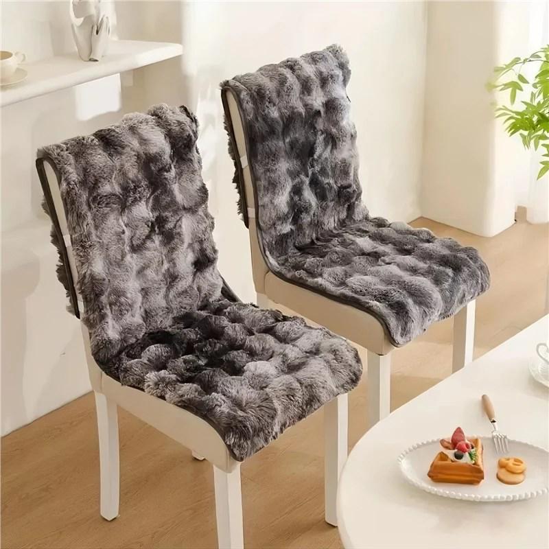 

Non-Slip Faux Rabbit Fur Chair Seat Cushion for Bedroom & Study 45x135cm
