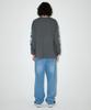 MAHAGRID Heart Logo Ls Tee Charcoal(Mg2Efmt566A)