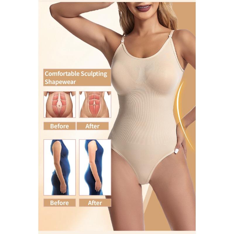 Shapewear Bodysuit Thong Plus Size Butt-Lifting Tummy-Control Women's Corset Strapless Seamless Backless