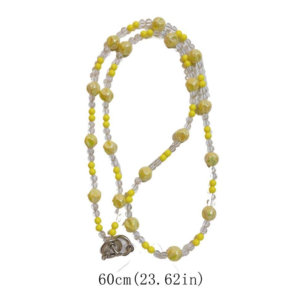 Long-style Beaded Crossbody Phone Chain Anti Loss Phone Neck Straps Phone Case Accessories