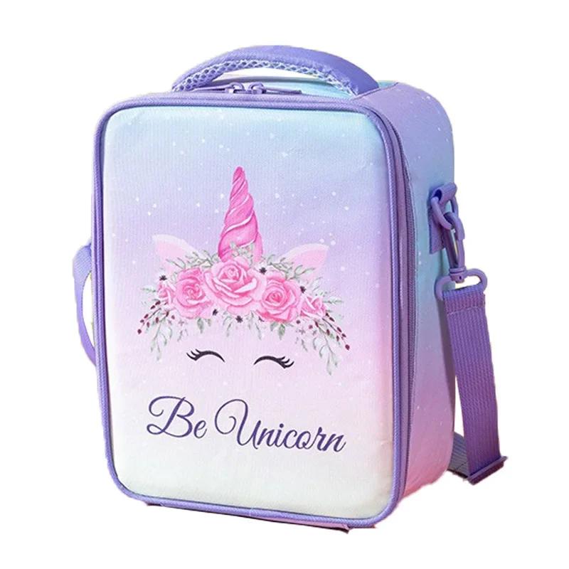 

Kawaii Portable Cartoon Tote Thermal Lunch Box Bag Aluminum Foil Office Student Bento Storage Insulation Bags Shoulder Strap
