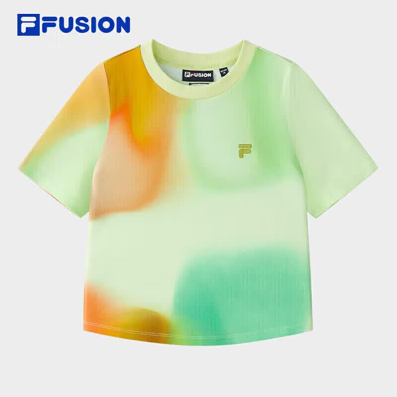 FILA FUSION Women s Knit Slim Fit Short Sleeve T-Shirt S