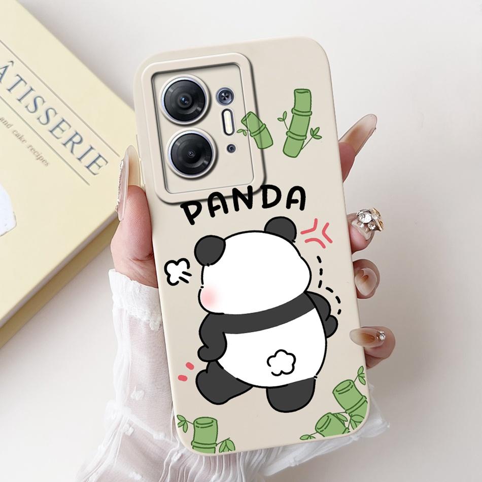 For Infinix Hot 30 5G Cute Panda Rabbit Cartoon Phone Case For Infinix Hot30 5G X6832 Soft Silicone Shockproof Cases