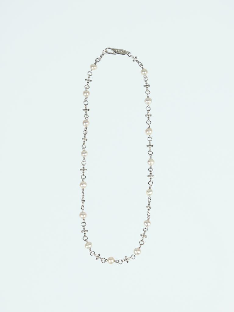Lowool Plus Pearl Silver Necklace