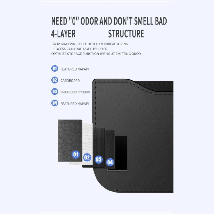 Car Essential Organizer High Capacity Adhesive Backing Mesh Design Easy Installation for Most Vehicles