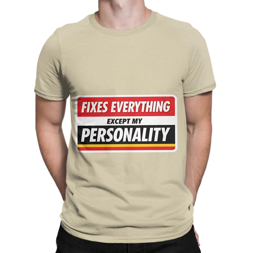 Fixes Everything Except My Personality Funny Tylenol Meme Sticker Novelty Graphic 100 Cotton TShirt Tylenol Tees Tops For Unisex
