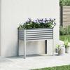 VidaXL Jardinière gris 100x45x90 cm acier, jardinière d'extérieur, bac à fleurs, bac à tomates, jardinière de terrasse 4008970
