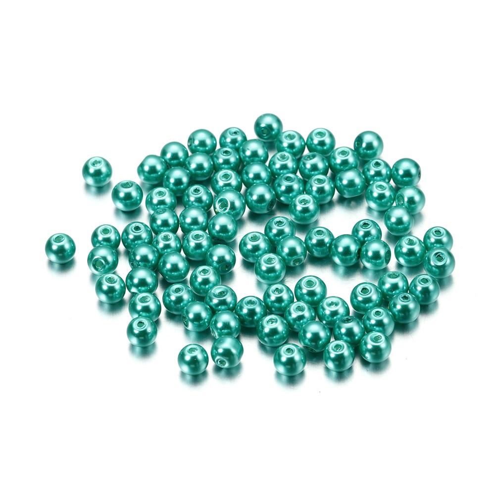 100pcs/lot 4-10mm Mixcolour Round Glass Beads Loose Beads Bracelet Earrings for DIY Jewelry Making Finding Accessories