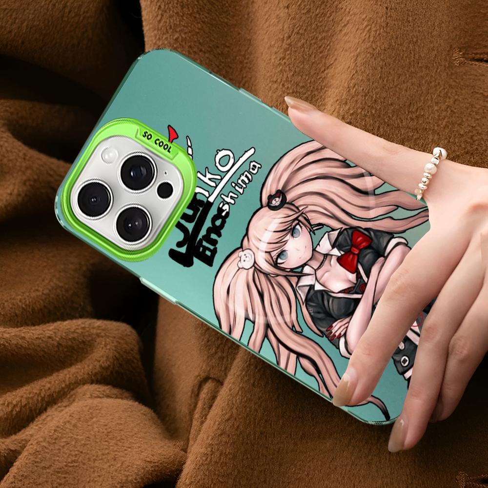Danganronpa Junko Enoshima Monokuma Phone Case For IPhone 16 15 14 13 12 11 Pro Max X XR XSMAX 8 Matte Shockproof Back Cover