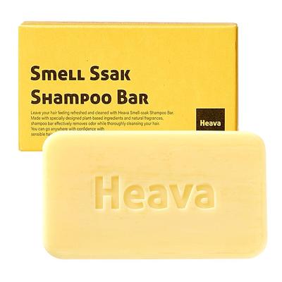 Haeba Smellssak Shampoo Bar Kopfgeruch Entfernung Shampoo für fettige Kopfhaut Seife Festes Shampoo, 1 Stück, 81g