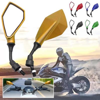 1 Pair Motorcycle Rearview Mirror Replacement Parts E-bike Auxiliary Reversing Mirror Scooter Accessories Tools Modified O9O3