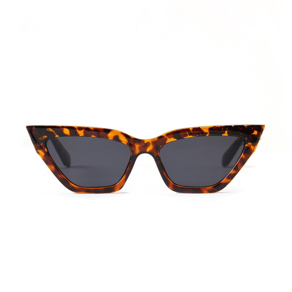 Brille 95135 Katzenaugen Klein Quadratisch Retro Schildkrötenpanzer Rahmen Sonnenbrille Herren, Bunte Sonnenbrille Damen