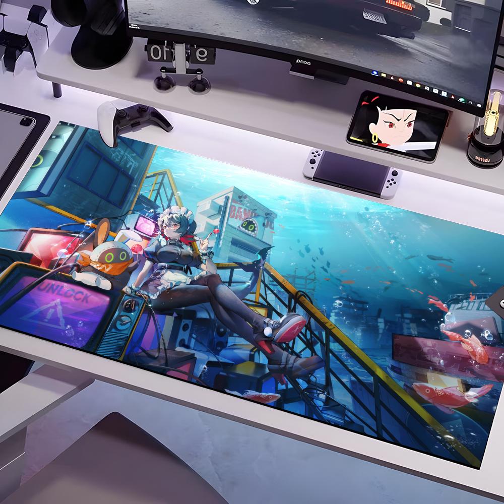 

Ellen Joe Mouse Pad Multiple Sizes Large Square Computer Office Game Table Mats Rubber Anti-slip Mousepads 600x300x2mm
