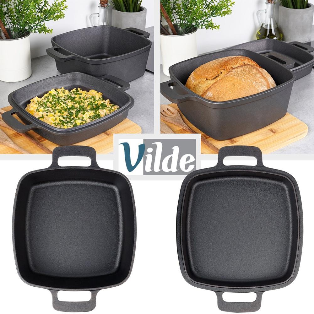 Cast iron pot with lid 2 in 1 CAST LINE 25 cm, 4.5 l / 1.8 l