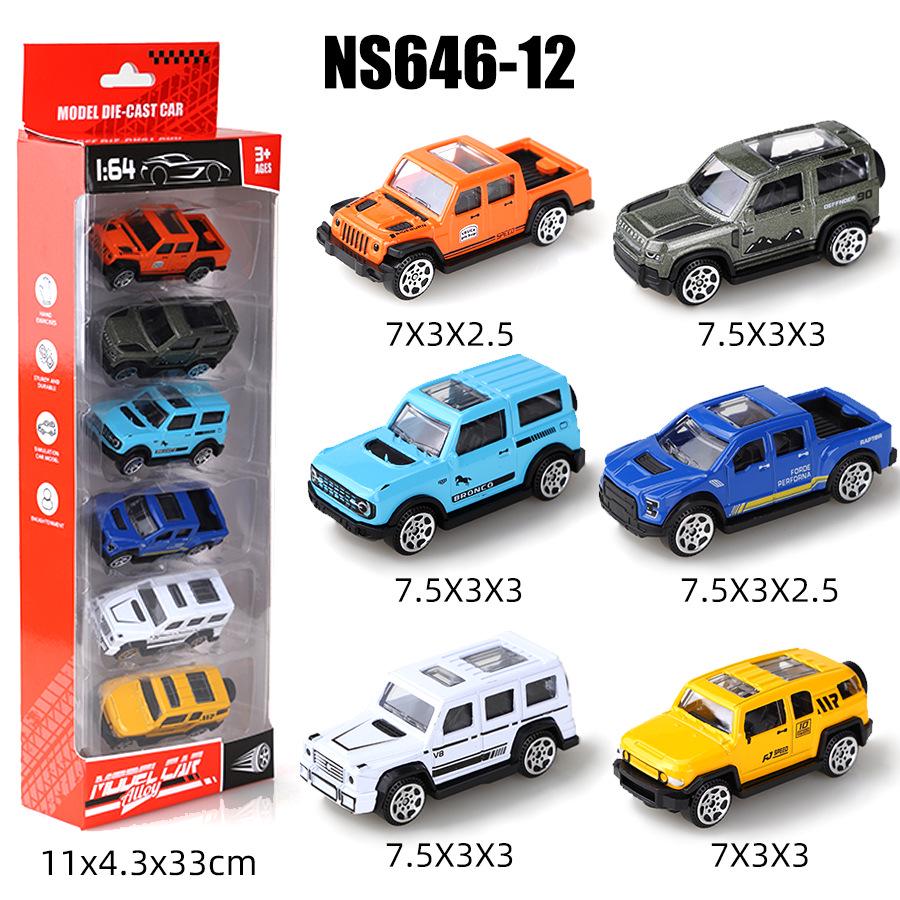1:64 Alloy Toy Car Racing & Police Model Set for Kids