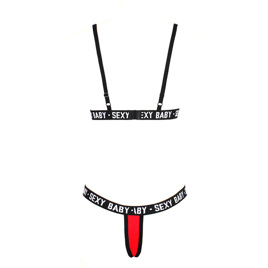 Women Sexy Lingerie Sleepwear Night Bra And Panty Set Backless Pajamas