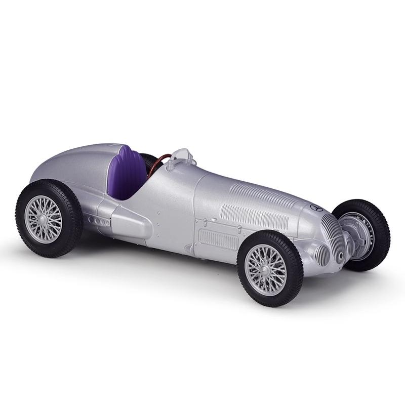 

WELLY 1/24 Mercedes-Benz W125 1937 Металлическая модель автомобиля Diecasts & Игрушечные транспортные средства Модель автомобиля Масштабная миниатюрная модель автомобиля для детей серебряный