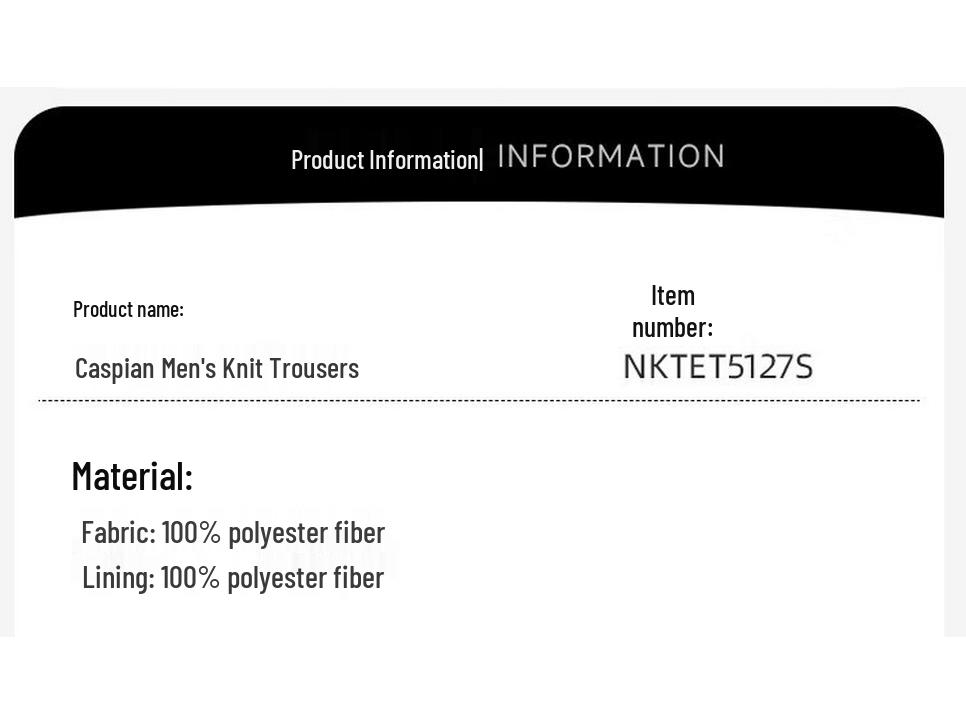 NORTHLAND Men's Caspian Knit Long Pants NKTET5127S