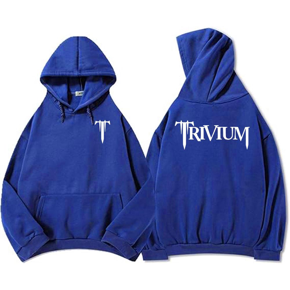 Trivium Zespół Ciężka Mentalność Bluzy Męskie Moda Jesień Polarowa Bluza z Kapturem Długi Rękaw Codzienna Grunge Streetwear Hip Hop Unisex Bluza z Kapturem