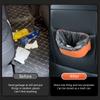 SEAMETAL Car Door Storage Box PU Leather Auto Seat Back Hanging Cup Holder Trash Can Multi-function Car Storage Pocket Organizer