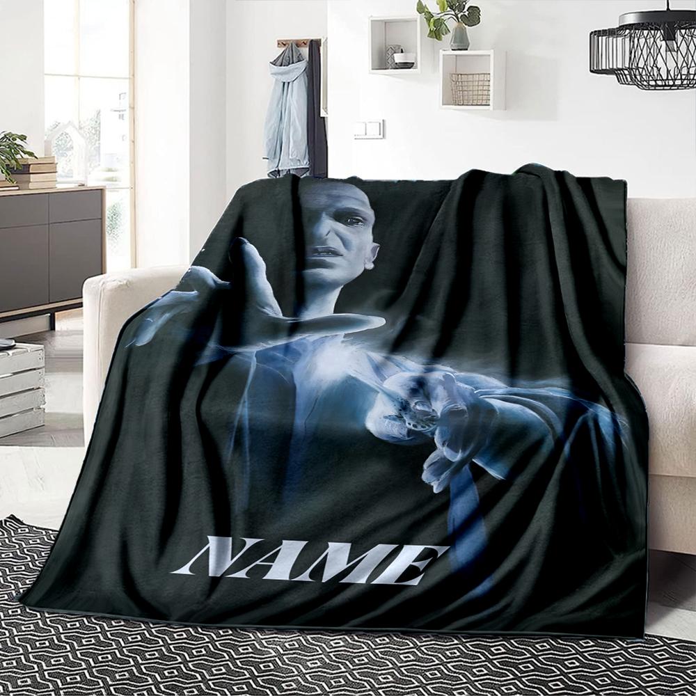 Custom Name Dark Magic blanket for Couch & Bed, Plush Cozy Fuzzy Blanket Super Soft & Warm Blankets for Fall and Winter. 090886