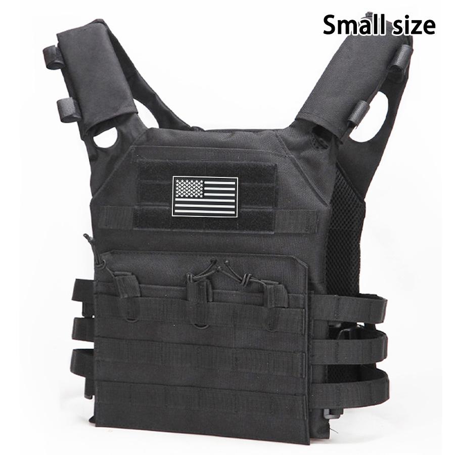 outdoor training vest (including US flag emblem) with convenient expansion, lightweight and multifunctional JPC vest
