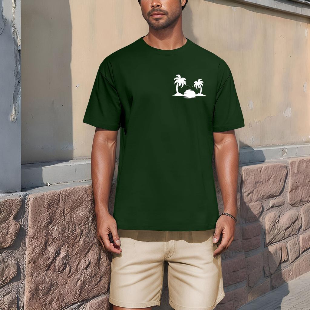 Pánské módní tričko, Streetové ležérní oblečení s krátkým rukávem