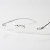 Men Women Lightweight Clear Rimless Resin Reading Glasses +1.00 to +4.00