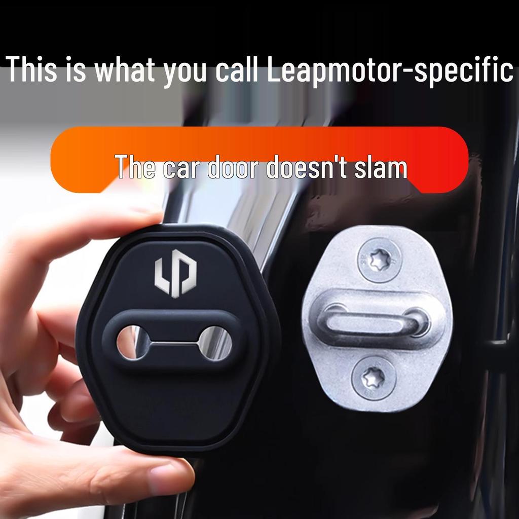 Tampa Protetora de Fechadura de Porta de Silicone e Amortecedor de Choque para Leapmotor C10, C11, C16, B10.