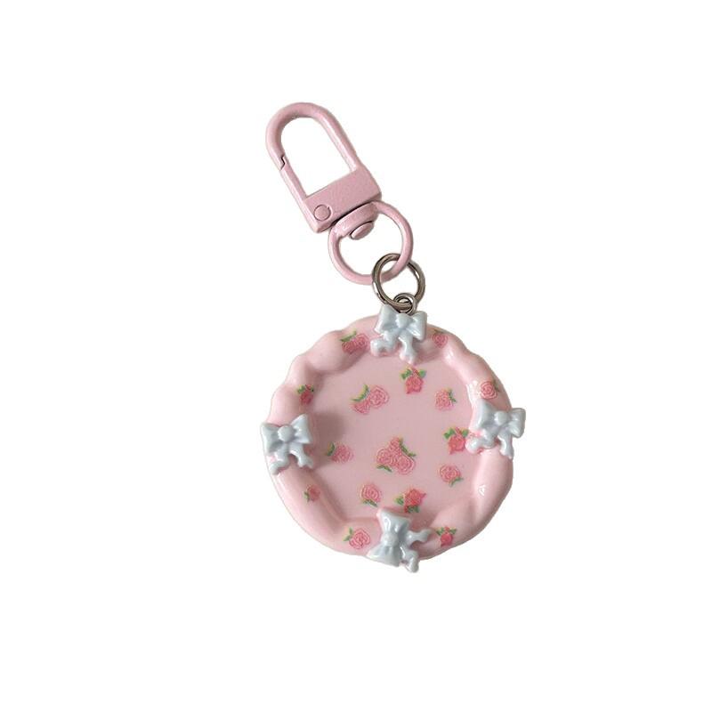 Elegant Floral Keychain Pendant - A Charming Graduation Gift or Backpack Accessory with a High-End Feel