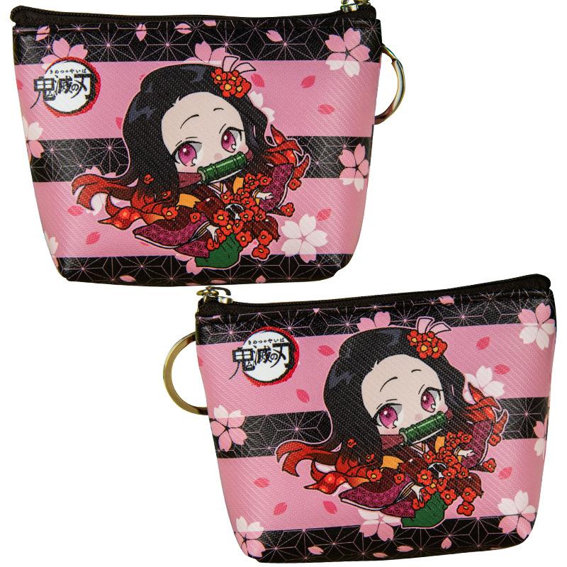 Japan cartoon comics Demon Slayer Coin Purse Earphone Organizer Student Coin Pouch Key Pouch 0023