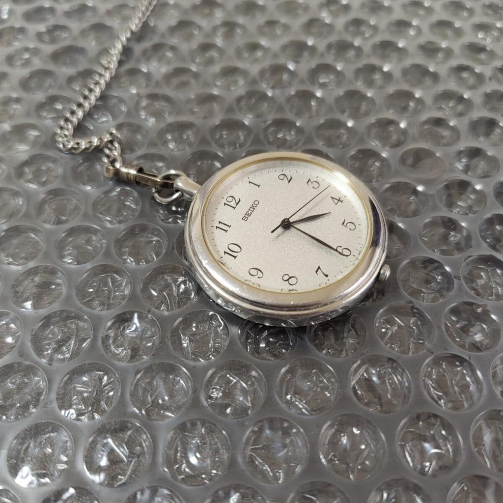SEIKO Seiko Pocket Watch Quartz Pocket Watch [Working Condition] 7N01-9A00 (Management Code K26I)