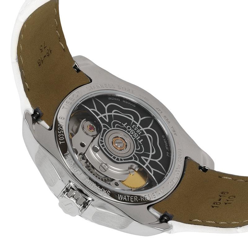 Tissot Kutu Collection Mechanical Movement Women's Watch 32mm White Dial Stainless Steel Case T0352071603100