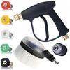 JetKit Lavor Pro QC-M22 – Zestaw Do Myjki Ciśnieniowej 4w1 | Pistolet 300 Bar | 5 Dysz QC | Adapter Lavor HQ | Szczotka Obrotowa QC