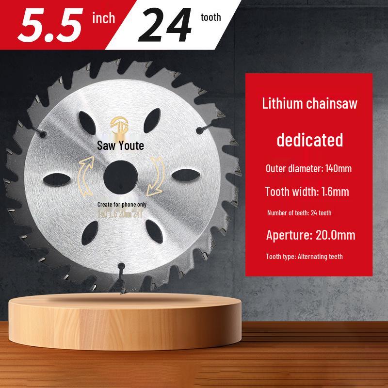 Woodworking Circular Saw Blade for 4, 10, or 12 Inch Cutting; Fits 125 Angle Grinder & 140 Lithium Battery Saw - Cuts Aluminum Sheets
