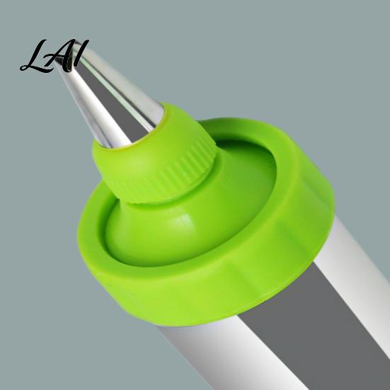Handheld Frosting Applicator Stainless Steel Cake Icing Dispenser Set Reusable Baking Tools with Scraper And Detachable Replaceable Nozzles,