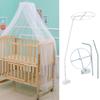 Soporte de Red para Mosquitero Soporte para Colgar Red de Cama para Habitación de Bebés y Niños Marco de Barra Anti-Mosquitos Cuna Estilo Palacio